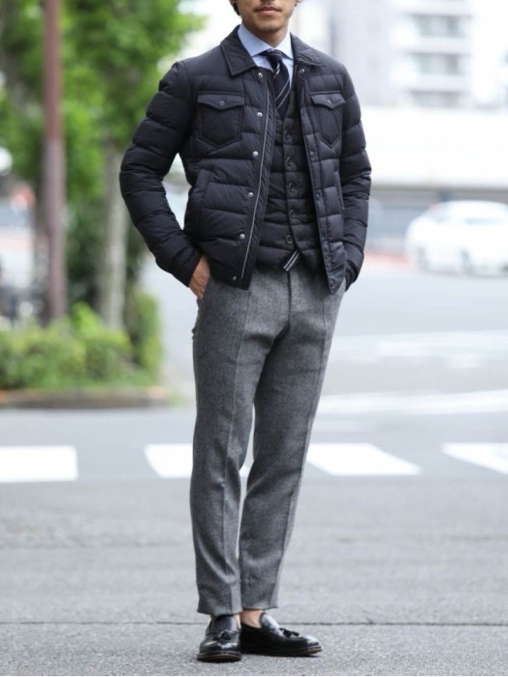 Herno Legend Down Filled Jacket in Midnight Blue, Size Large — NWOT